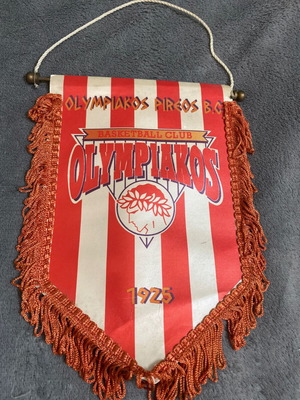 Olympiakos Basketball 1996 Banner used, authentic