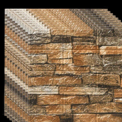 Self-adhesive insulation stone new, 35×35 cm, 3-4mm thick