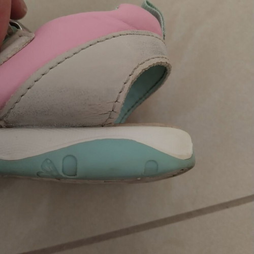 Sandals size 27 used, gray with color marks