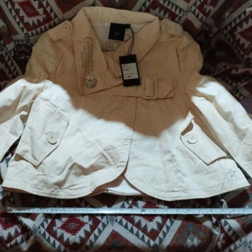 Modern short open pink to beige jacket size XS new with tag