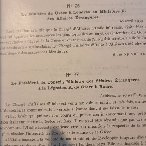 L'agression de l'Italie contre la Grèce book like new, Italian