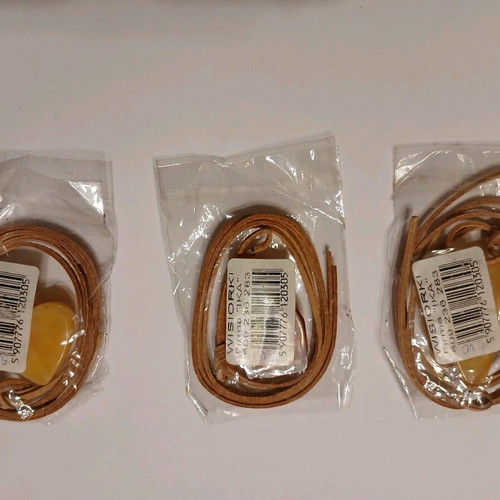 Necklaces from artificial amber new, set of 3 pieces