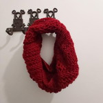 Warm red collar like new