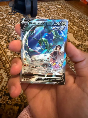 Rayquaza Pokemon card used PSA7