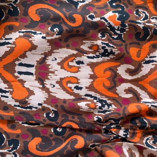 Maxi skirt Kado handmade new, brown and orange, one size