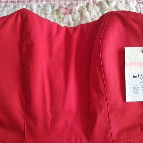 Strapless red cocktail dress new, size S-M by Shine 2gether