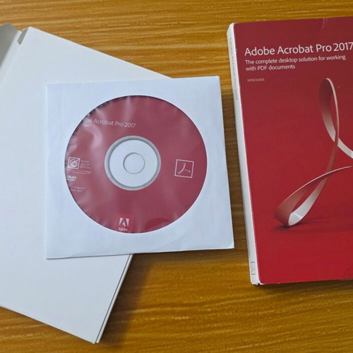 Adobe Acrobat Pro 2017 original box with DVD and sleeve