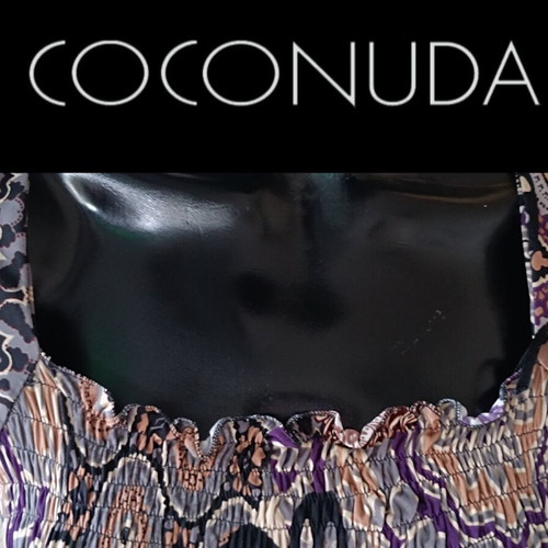 Blouse COCONUDA Italy size M like new, black and purple