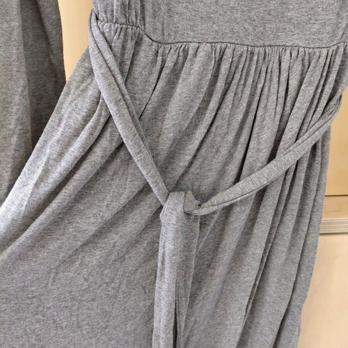 Maxi cotton dress like new, one size, gray