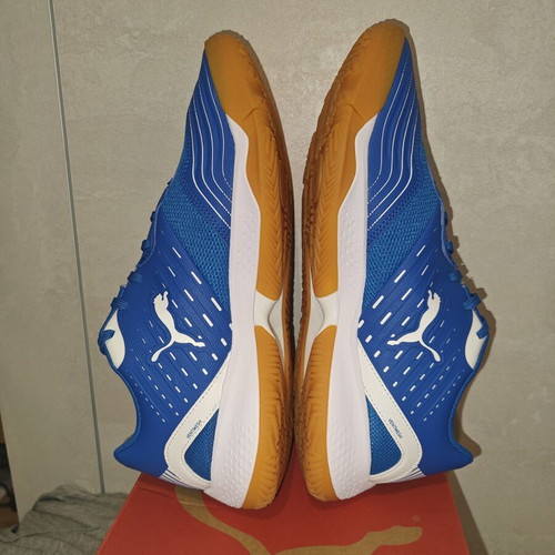 Puma Solarflash III athletic shoes new, blue with white details