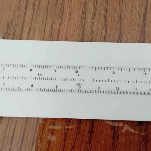 Slide rule used from 1963, mechanical calculating device