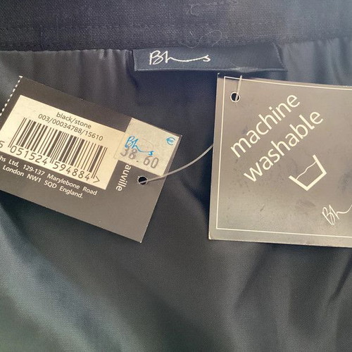 Black A-line skirt with beige stripes XXXL / 46 / 18·New with tags·Bhs