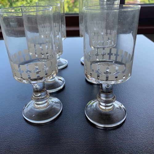 Aperitif glasses new, set of 6, 12 cm height