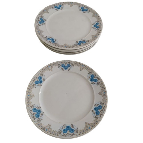 Bavaria porcelain vintage plates set of 6 used 17cm
