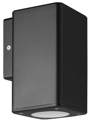 Avide Outdoor Wall Light Valencia 1xGU10 IP65 made of ABS+Plastic black