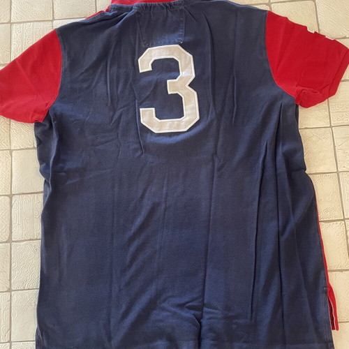 Polo Ralph Lauren shirt used, blue and red, size XL