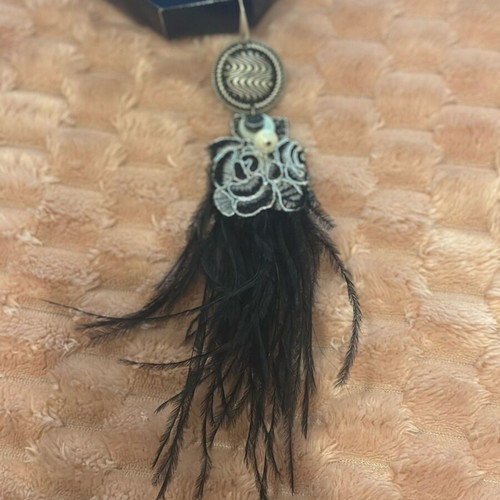 Handmade earring new, black
