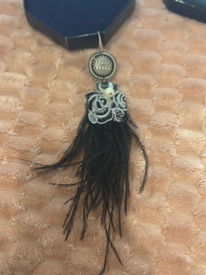 Handmade earring new, black