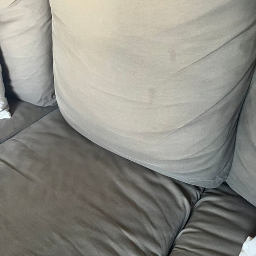 IKEA Fothult vintage three-seater sofa used, khaki