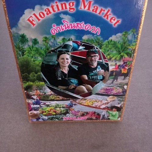 Floating Market Thailand frame like new, size 18×14