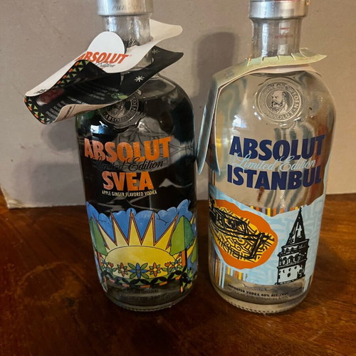 Absolut Vodka Limited Edition Svea and Istanbul new