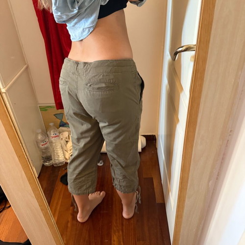 Khaki safari pants Zara like new, size large, cotton