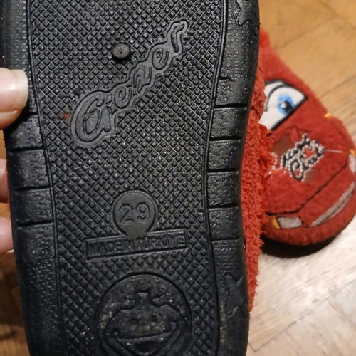 Slippers size 29 used, red, very good condition