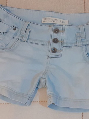 Τζιν σορτς Zara μεταχειρισμένο, μέγεθος 38, μπλε τιρκουάζ