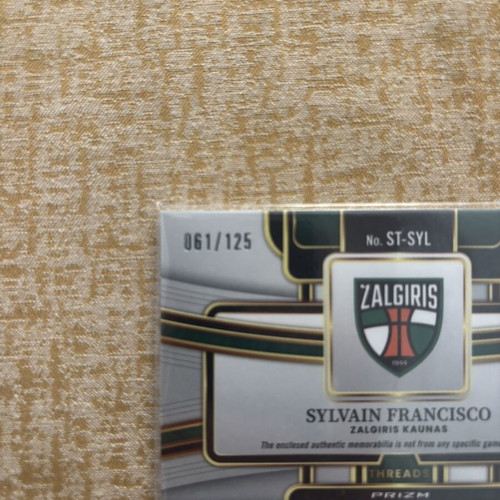 Sylvain Francisco Panini Select Euroleague numbered card
