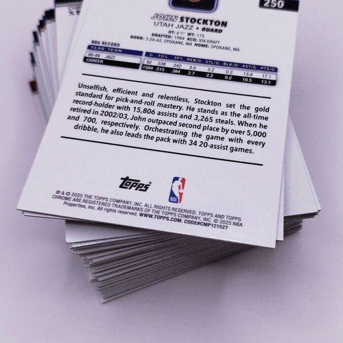 Topps Chrome Basketball 56 Veteran Cards Lot like new