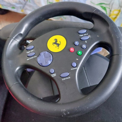 Nintendo GameCube GC Ferrari steering wheel used