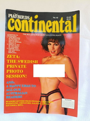 Playbirds Continental Adult Magazine Number 40 σαν καινούριο, vintage 1980
