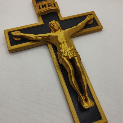 Cross with Jesus Christ new, 3D printed