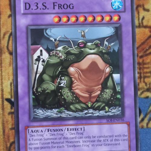 D3s Frog Fusion Yu-Gi-Oh! Card like new