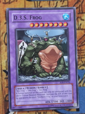 D3s Frog Fusion Yu-Gi-Oh! Card like new