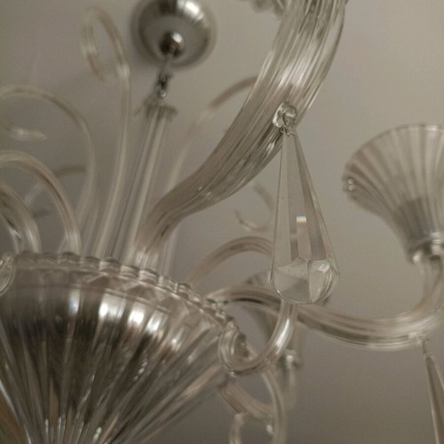 Ideal Lux chandeliers set of 2 made of hand-blown glass like new
