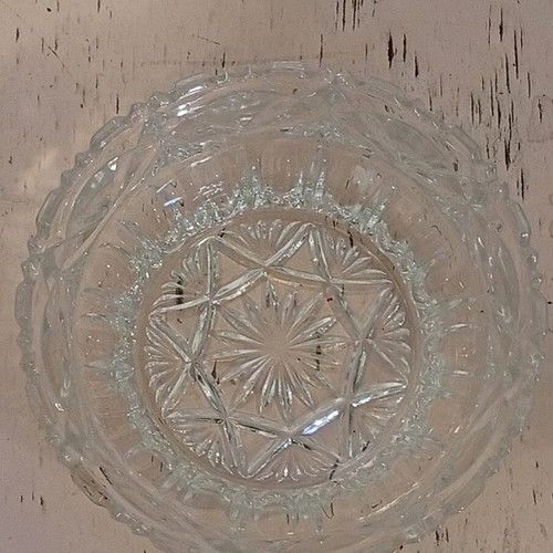 Crystal bowl or fondue dish like new