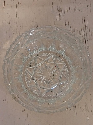 Crystal bowl or fondue dish like new