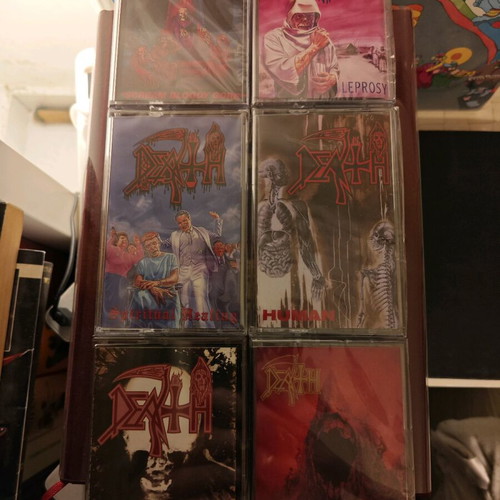 Κασσέτες Death metal καινούργιες, σπάνιες εκδόσεις Relapse και RC Records