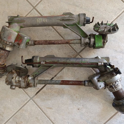 2 River Original irrigation sprinklers, used, serviced