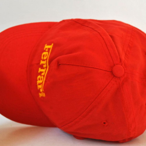 Ferrari vintage red baseball cap with embroidered logo used