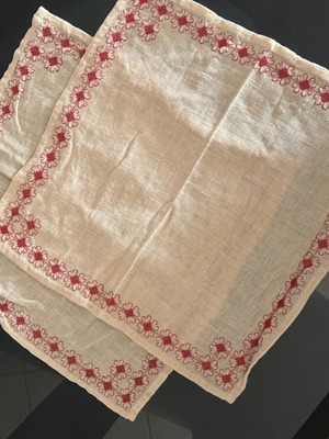 Handmade vintage handkerchiefs