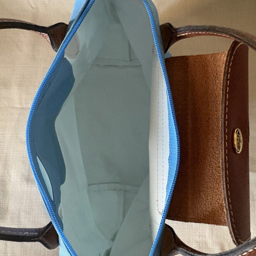 Longchamp blue medium handbag new without tags