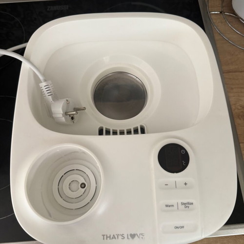 That’s Love sterilizer 3 in 1 used, with warming function