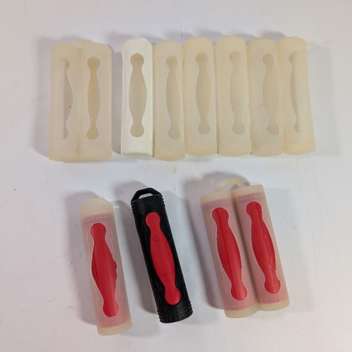Silicone cases used for 18650 batteries, pack of 10