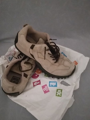 CAT leather men's shoes used, beige, size 42, athletic