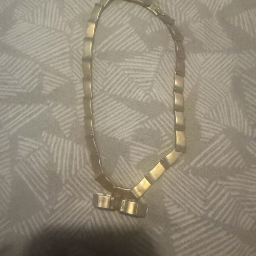 Earrings with necklace new, heavy clips