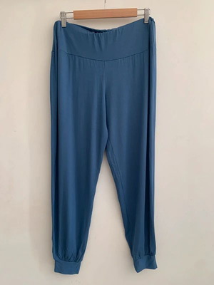 Blue pants size M with elastic waist