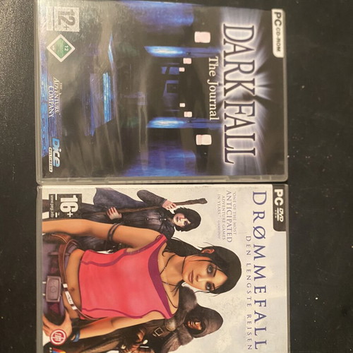 Darkfall and Dromefall PC games like new, bundle of two