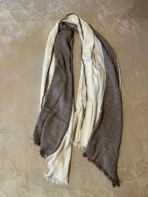 Scarf pashmina like new, beige and brown